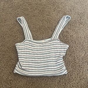 Pink & White Striped Top